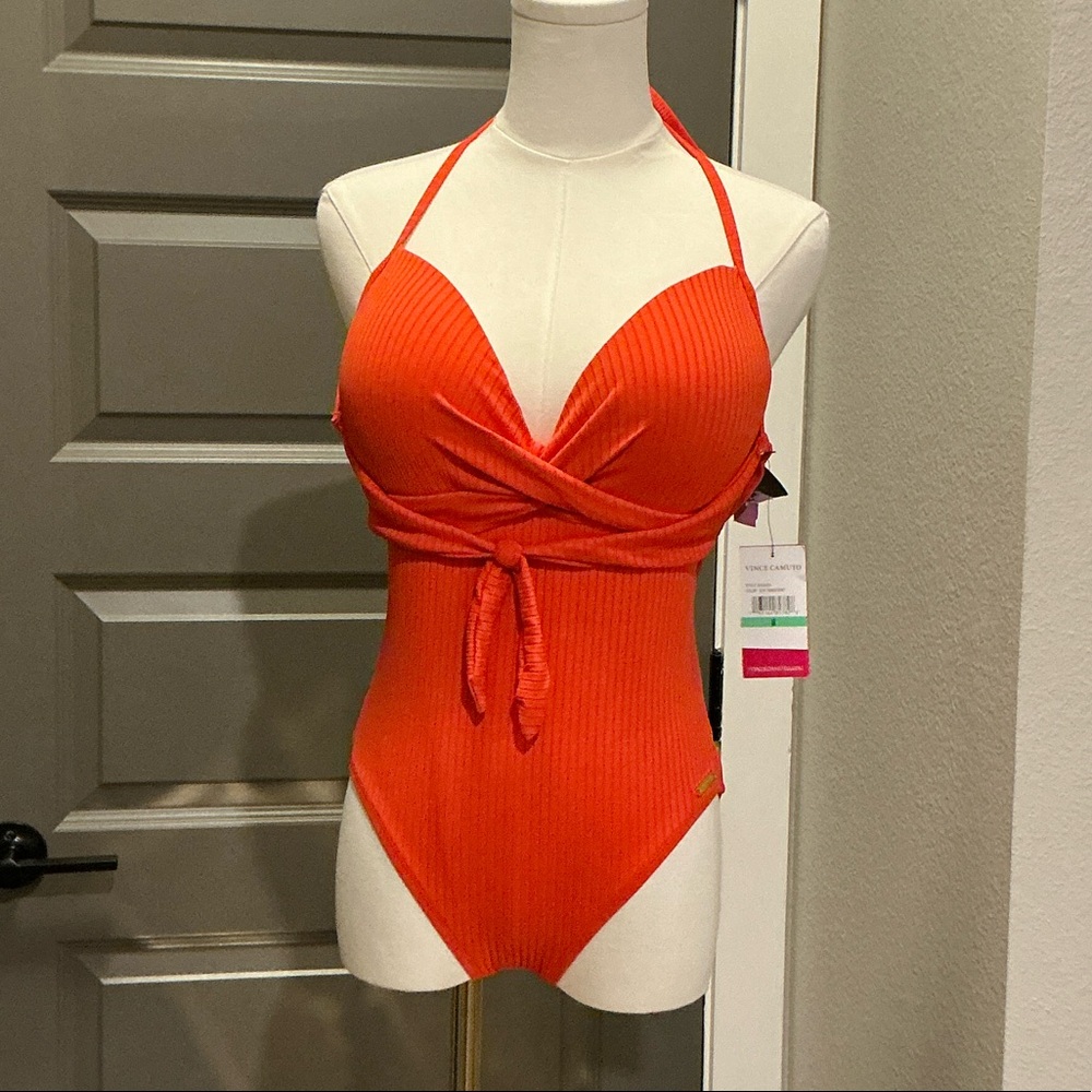 Vince Camuto Bold Tangerine Women's One Piece